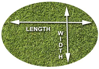 How to measure oval grass