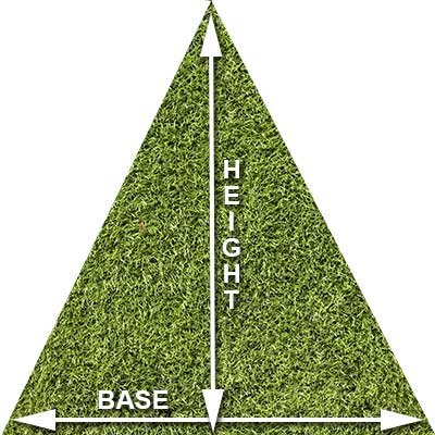 How to measure triangle grass