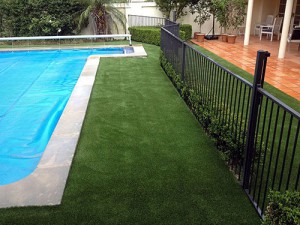 Sydney pool surrounded with fake turf